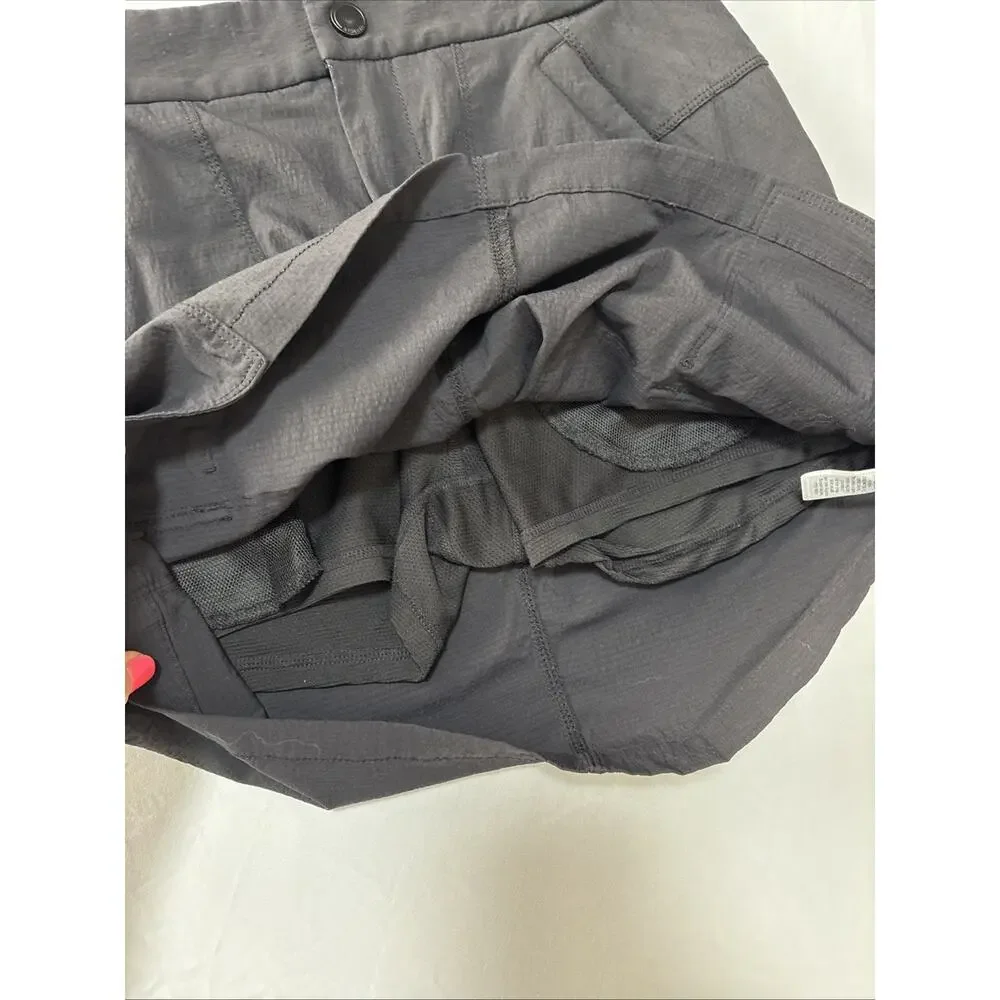 Athleta Women’s 6 Black Trekkie‎ 2.0 Cargo Hiking Skort Skirt Pockets Athleisure